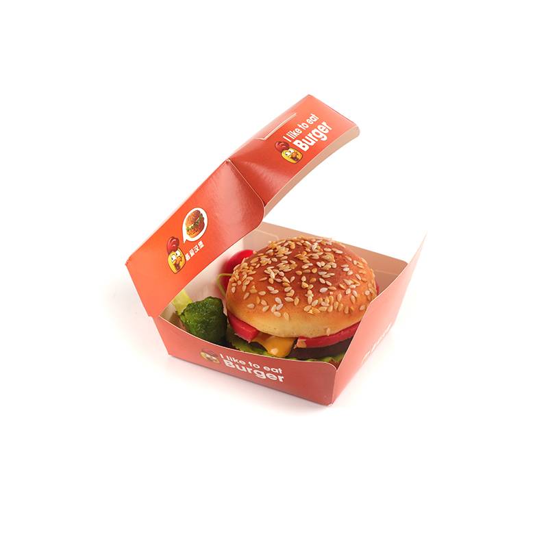 Disposable Fast Food Fried Chicken Beefsteak Wrapping Box Takeout Food Packing Box Doggy Bag Food Grade Kraft Hamburger Box